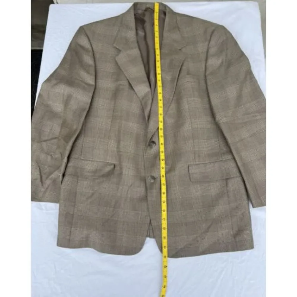 Vintage Hart Schaffner Marx Men's Plaid Check Blazer Sport Coat Jckt See Picture